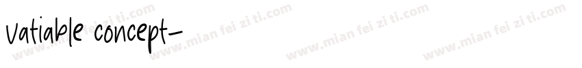 vatiable concept字体转换